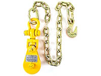 Zip's Snatch Block with Chain and Grab Hook