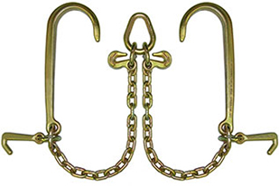 V-Chain with Hook Cluster and 15" J-Hooks