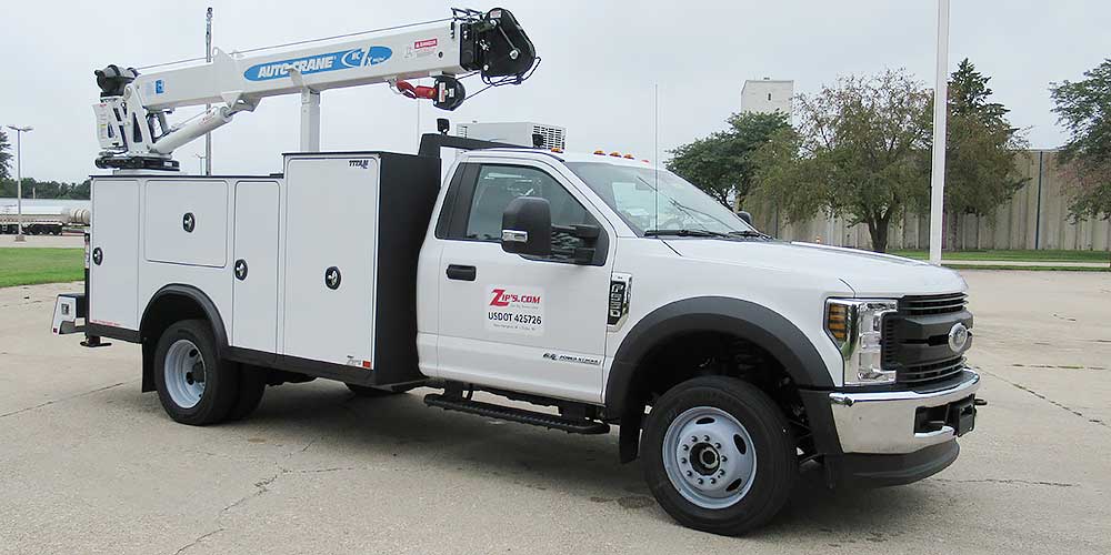 2019 Titan 38 Service Body w/ Auto Crane HC7X, Ford F-550 Super Duty ...