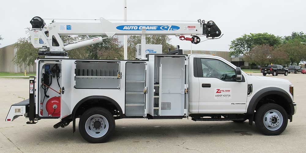 2019 Titan 38 Service Body w/ Auto Crane HC7X, Ford F-550 Super Duty ...