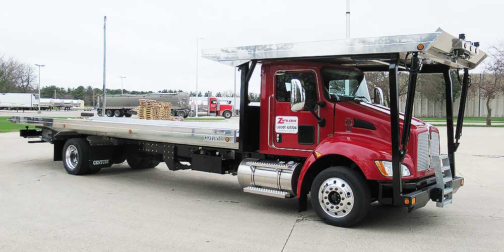 2021 Century 30’ Aluminum 4-Car Carrier, Kenworth T370, #J16935