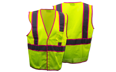 ERB Safety Class 2 Pink Trim Vest