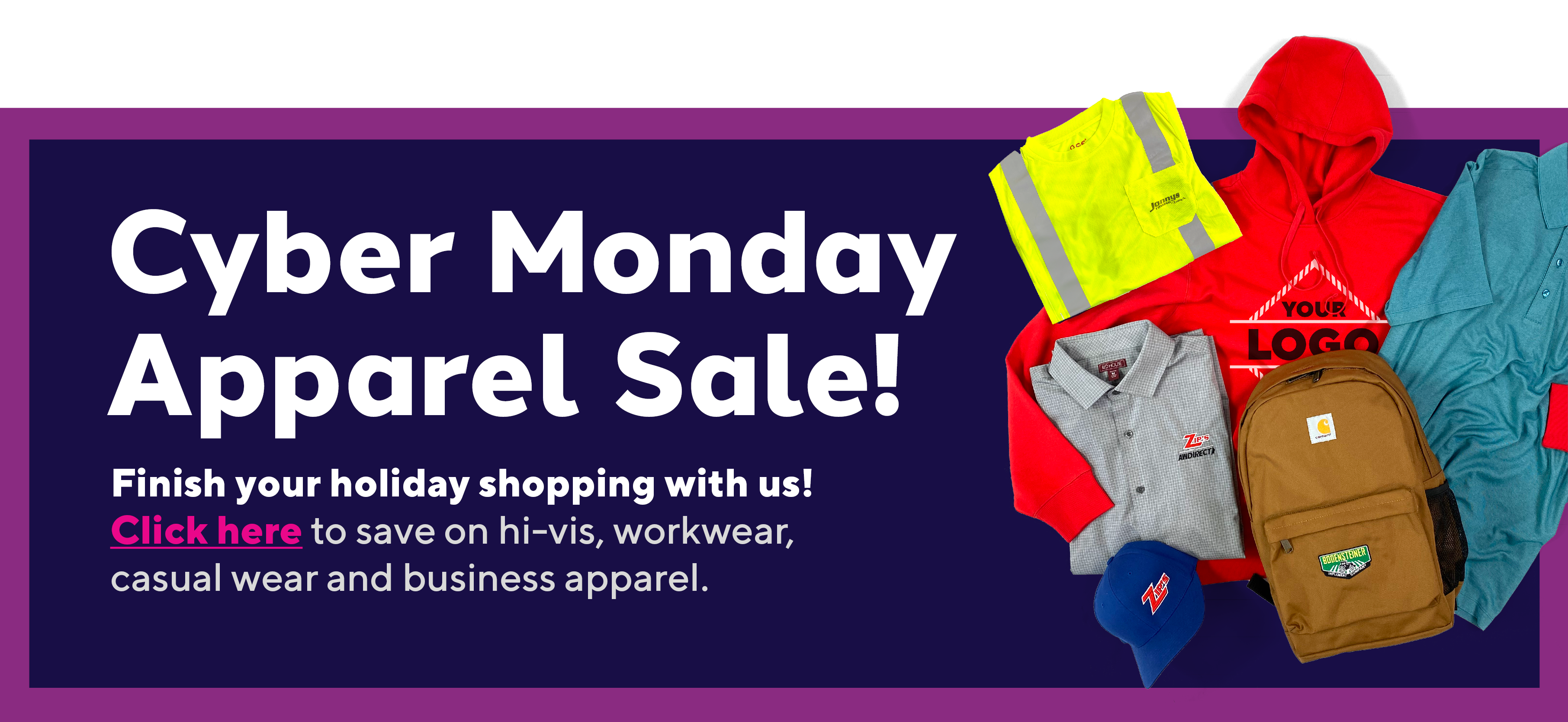 Cyber Monday Apparel Sale