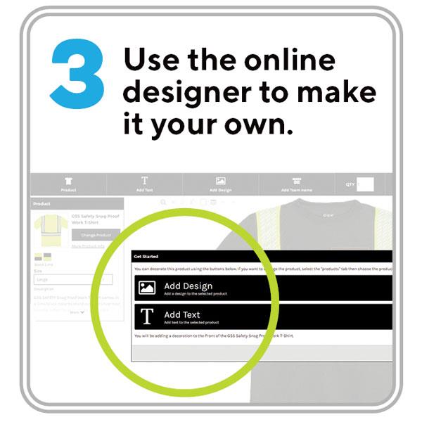 Step 3 - Use online designer