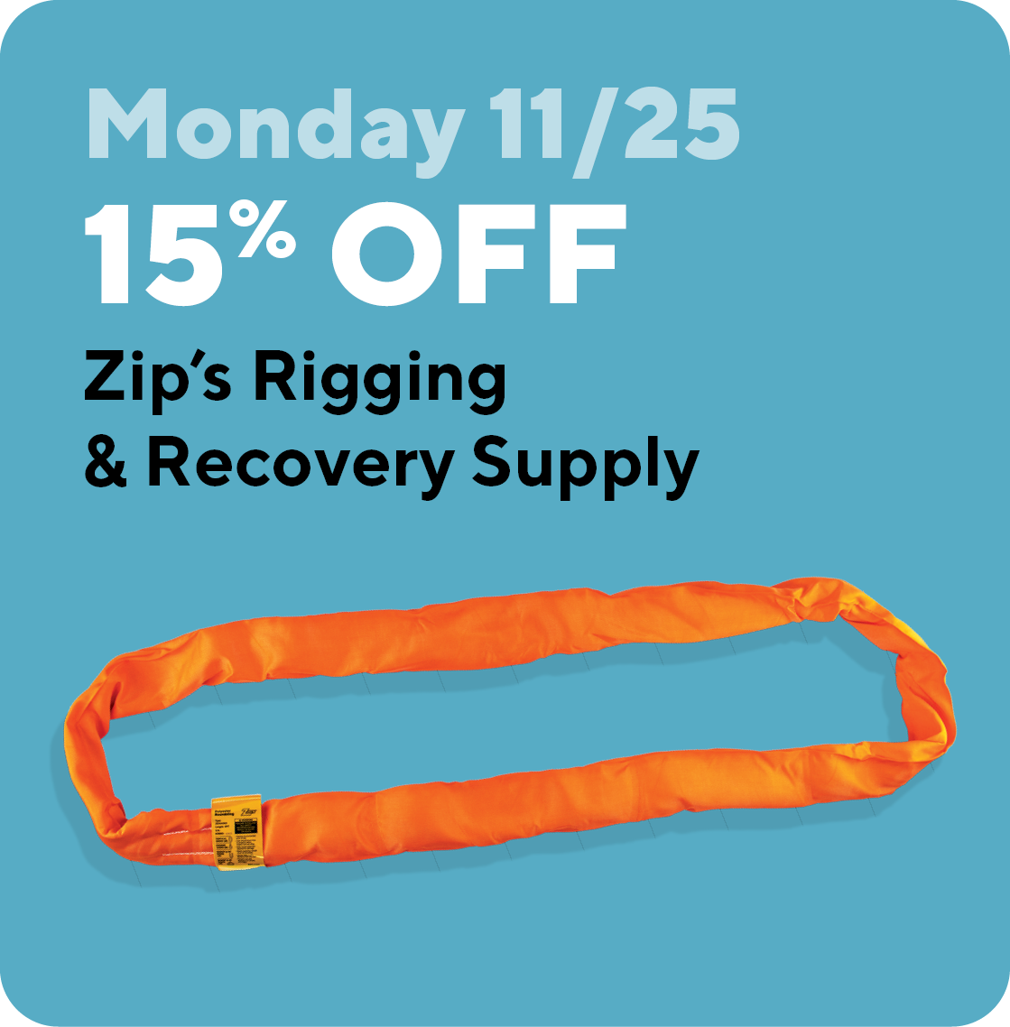 Monday 11/25 - 15% Off