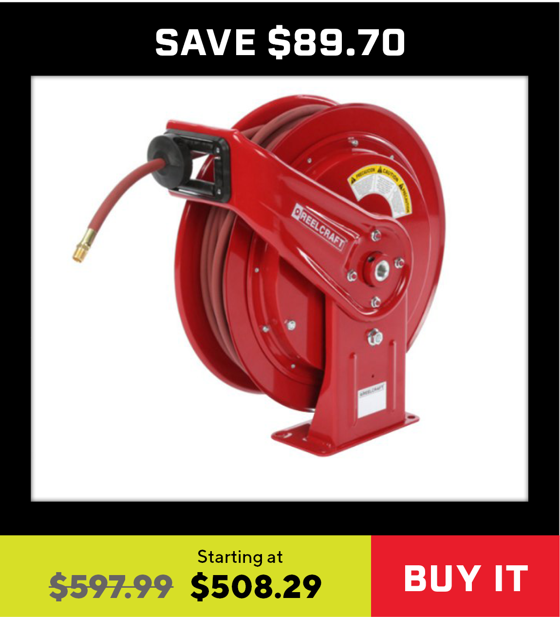 Reelcraft HD70000 Series Air/Water Hose Reels