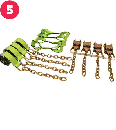 All-Grip 8-Point Tie Down Kit w/ Chainss