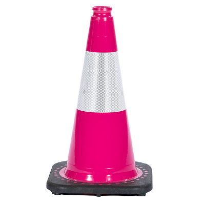 JBC Revolution Series Pink Reflective Traffic Cone