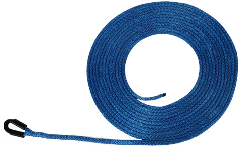 Made AMSTEEL Blue PLOW Rope 1/4 inch x 10 ft 9,200 lb Strength BILLET4X4 U.S 4X4 Vehicle Recovery