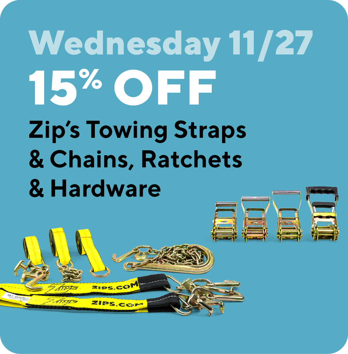 Wednesday 11/27 - 15% Off