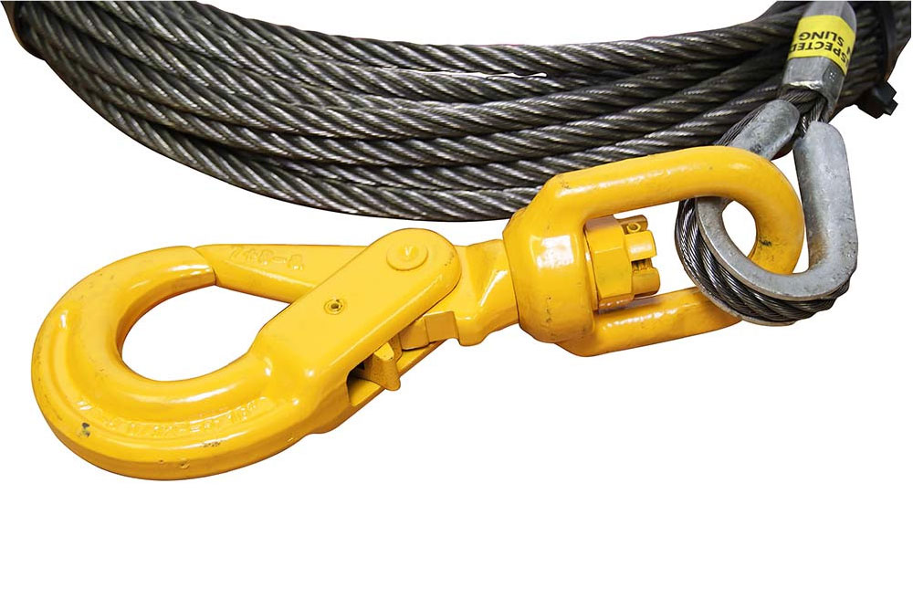 Steel Core Winch Cable with Self-Locking Swivel Hook