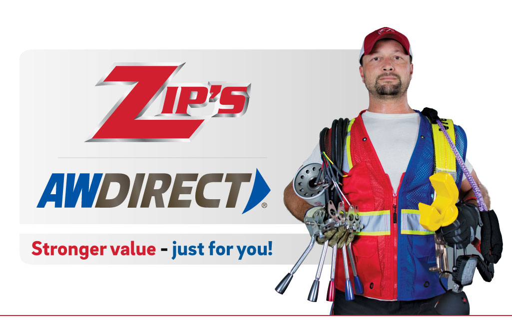 Zip's AW Direct Landing Page Header
