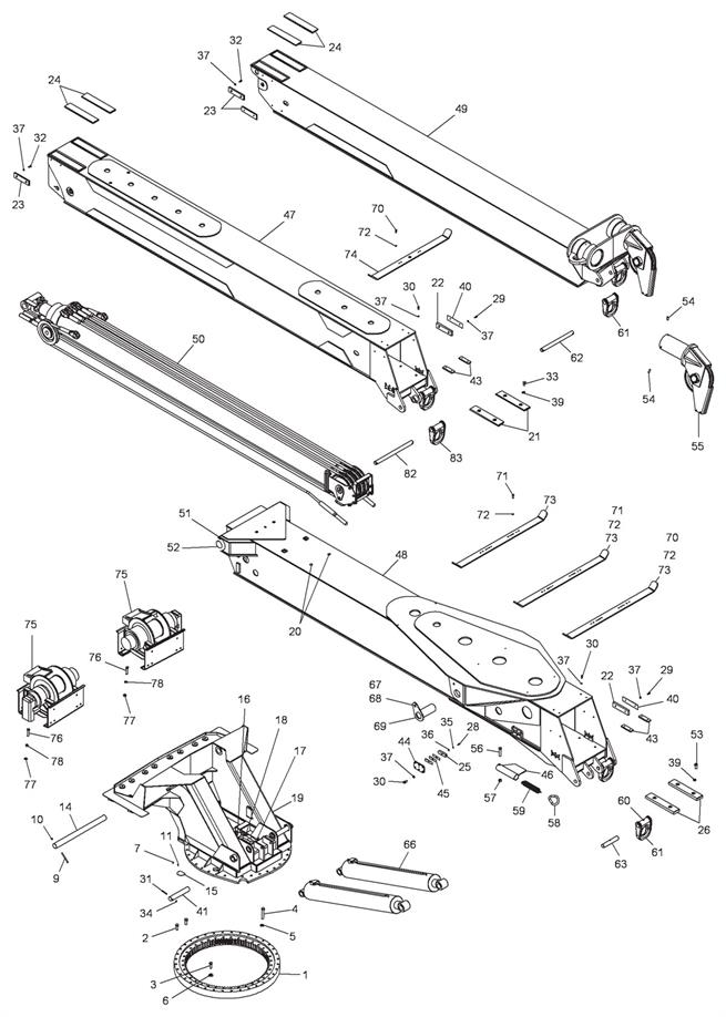 3-Stage Recovery Boom Assembly