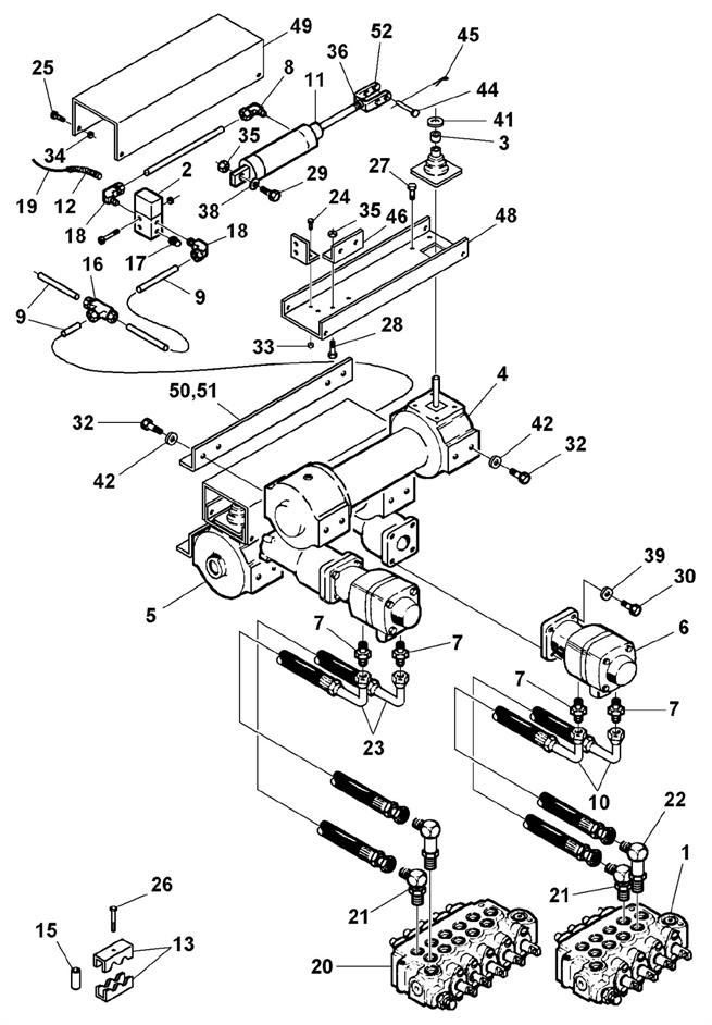 Worm Drive Winch Hydraulics & Air Free Spool