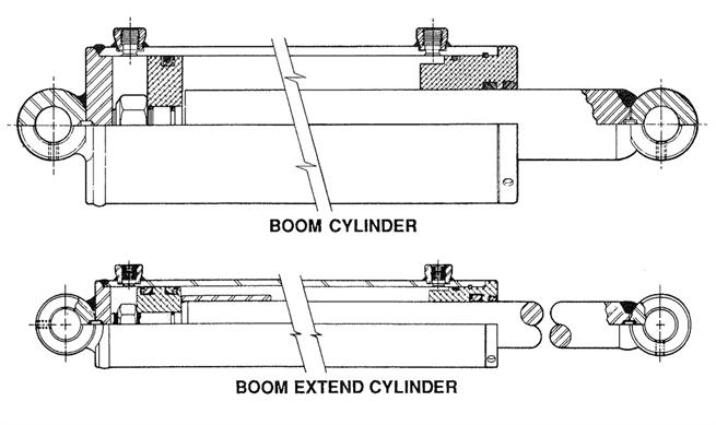 411 & 412 Wrecker Hydraulic Cylinders