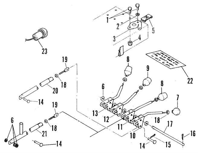 R.H. Control & Crossrod Assembly