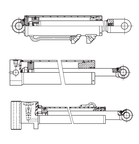 Hydraulic Cylinders; Underlift Fold & Rear Spade