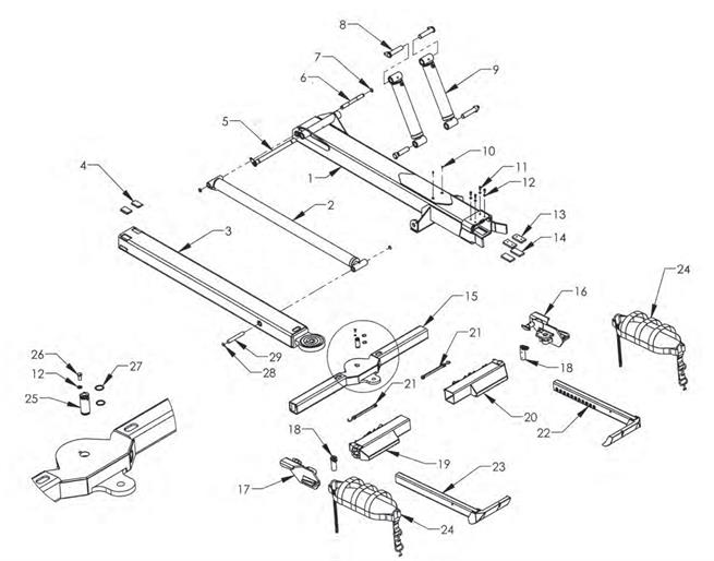 4,000 lb Wheel Lift 3-Way Pivot