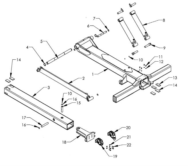 Dual Rear Wheels 6K Pivoting Pintle