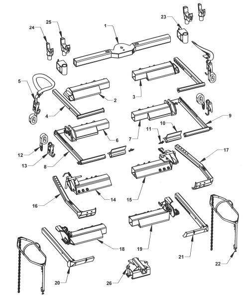 Wheel Lift Crossbar Attachment- 28 FT.