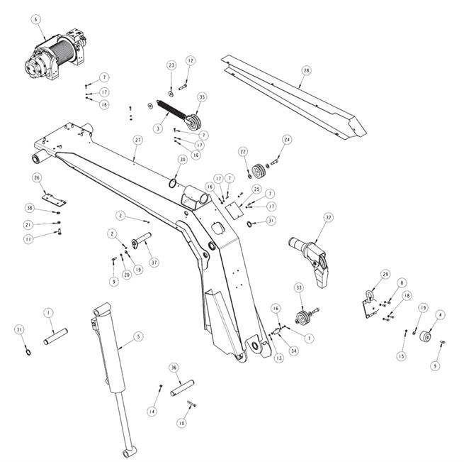 Power Tilt Boom Assembly