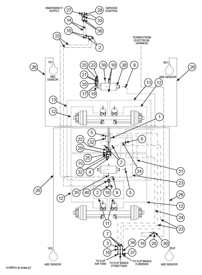 Air Brake System (835C w/ Flip Provision) (2 of 2)