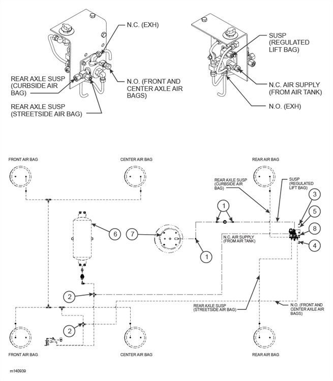 Axle Lift Control Assembly (855C)