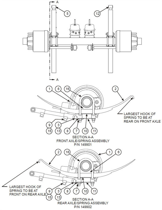 Axle/Spring Assembly