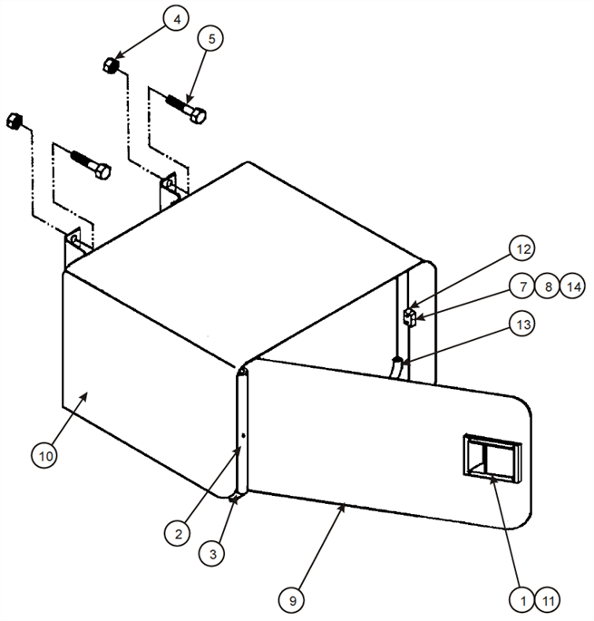 Back Mount Tool Box (Option)