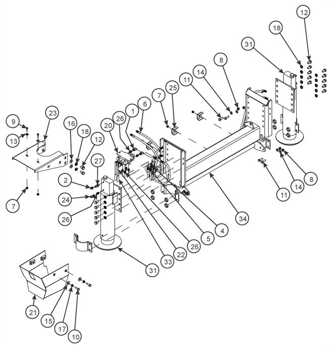 Dock Leveler Assembly, 60k (option) (317d)