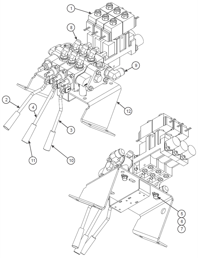 Three Spool Valve Assembly (Prior 01/10/2008)