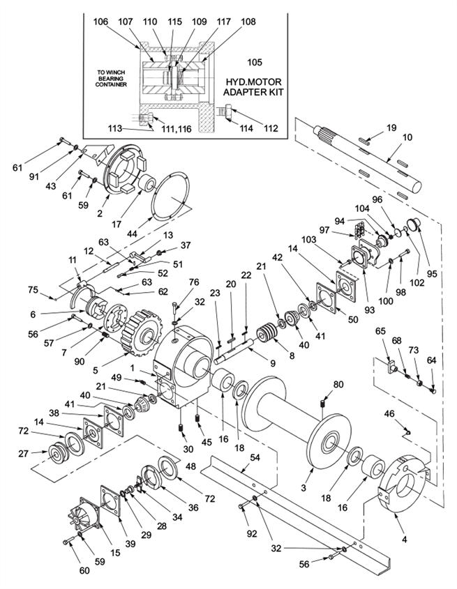 Winch Items - 20,000Lb. (BRADEN)